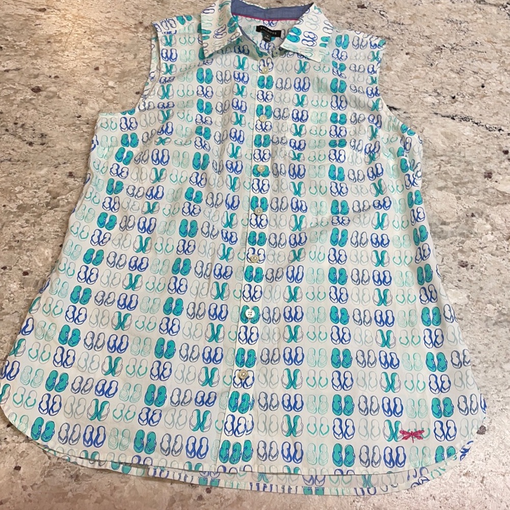 Talbots, sleeveless , cotton shirt. Size 4